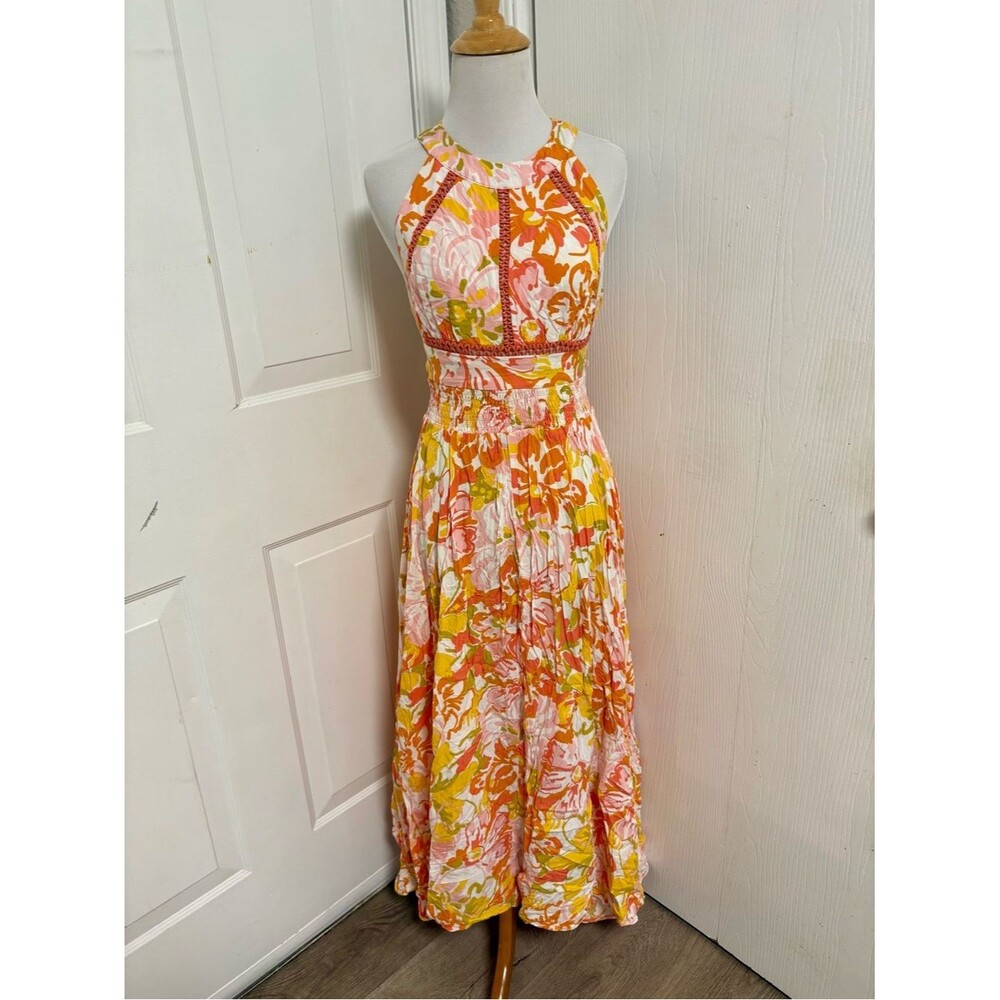 Abel the Label Anthropologie Rumi Maxi Dress L4
